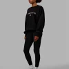 1% Better Heavyweight Sweater - Black-White