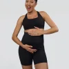860-elixir-ultra-high-rise-maternity-6-short-pockets-black-5.webp Elixir Ultra High-Rise Maternity 6" Short Pockets - Black