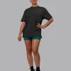 1% Better FLXCotton Tee Oversize - Pirate Black-Black