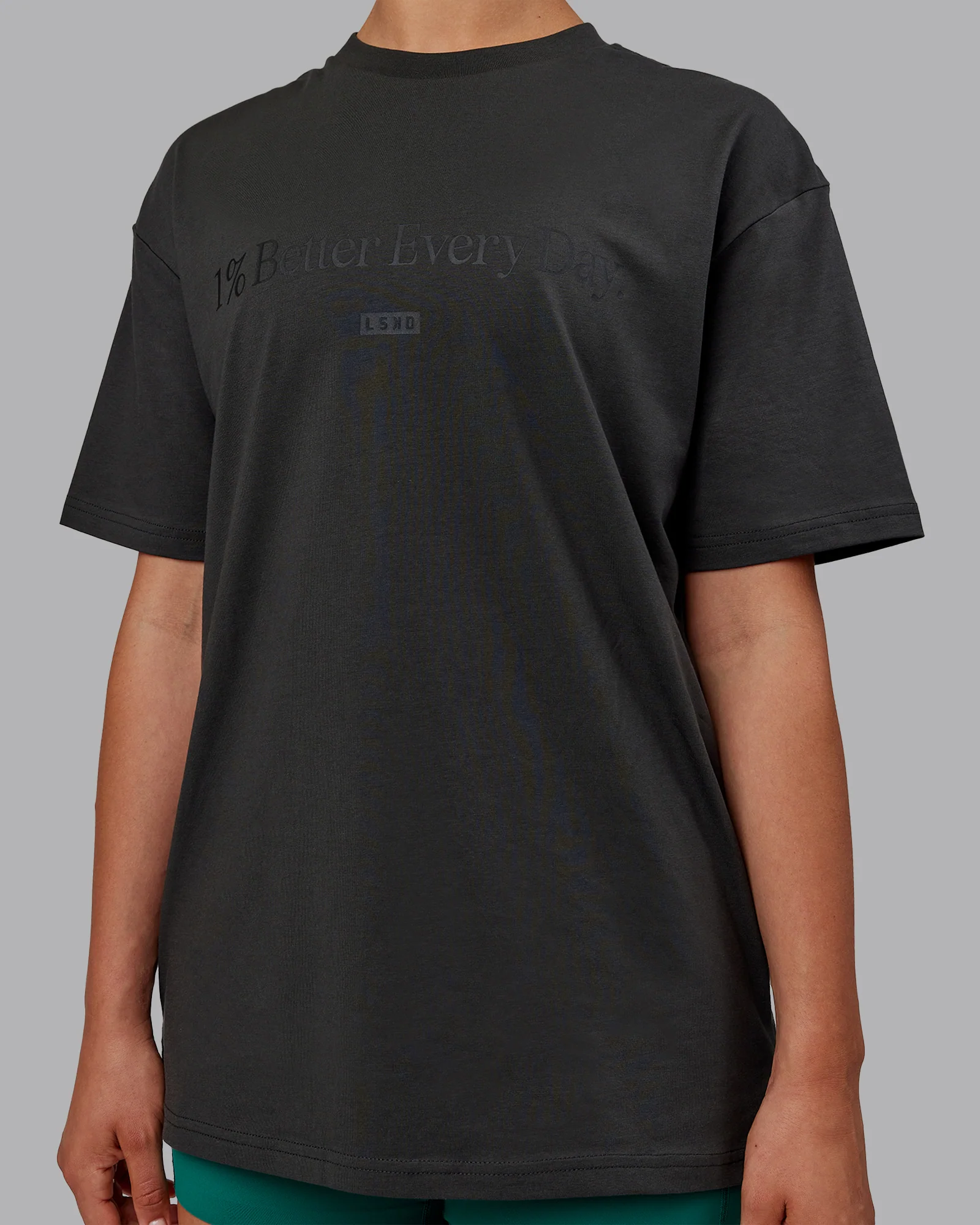1% Better FLXCotton Tee Oversize - Pirate Black-Black