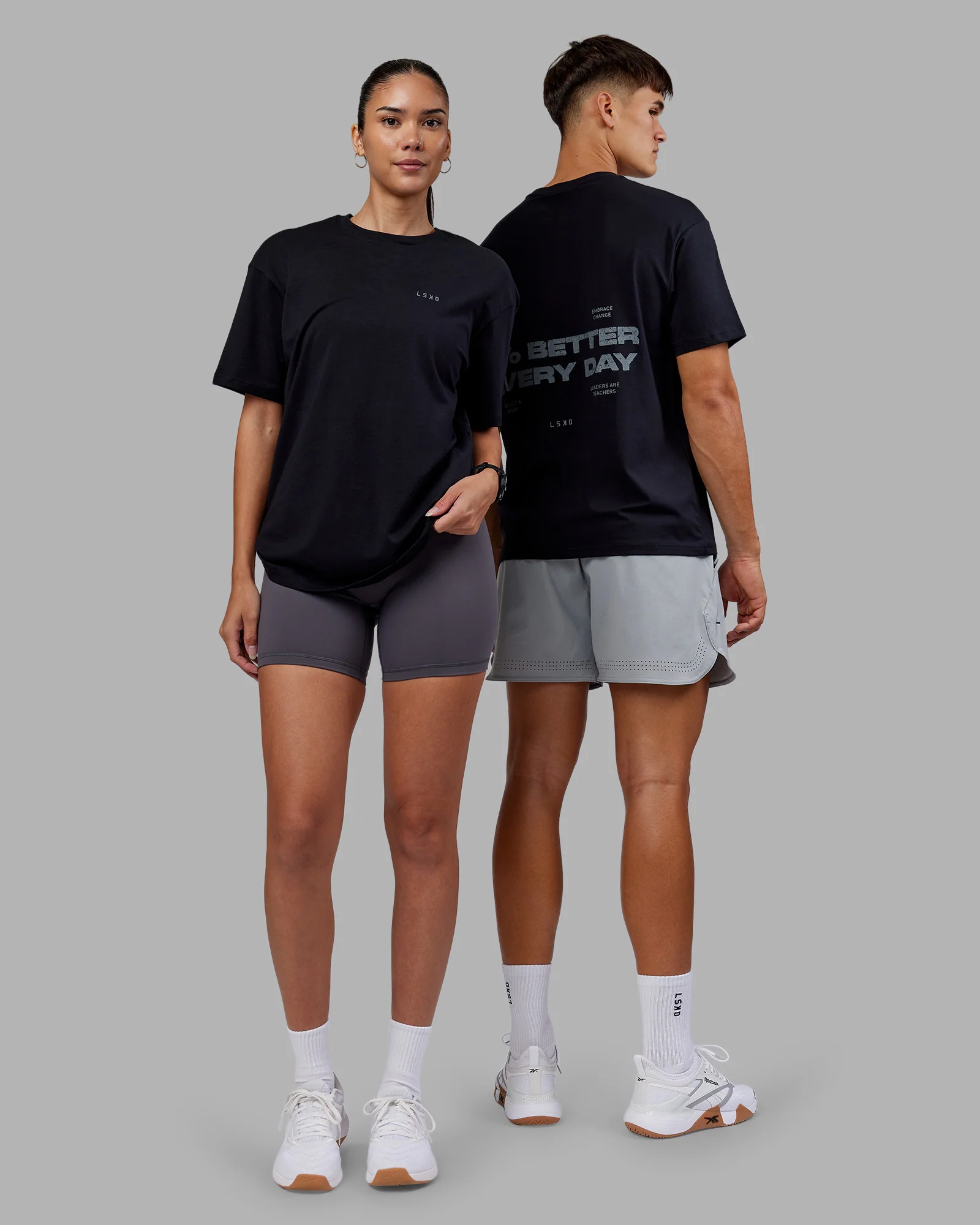 1% Better Value Series FLXCotton Tee Oversize - Black-Black