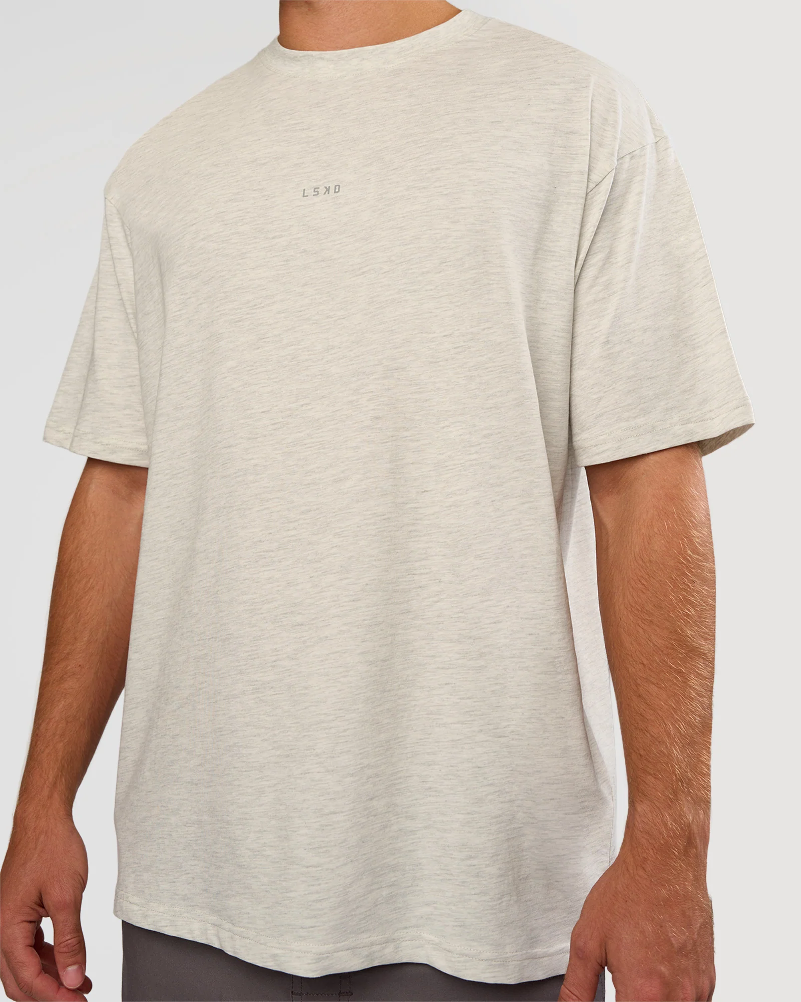8734-base-flxcotton-tee-oversized-silver-marl-4.webp Base FLXCotton Tee Oversized - Silver Marl