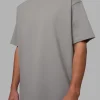8758-base-flxcotton-tee-oversized-circular-grey-1.webp Base FLXCotton Tee Oversized - Circular Grey
