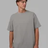 8758-base-flxcotton-tee-oversized-circular-grey-4.webp Base FLXCotton Tee Oversized - Circular Grey