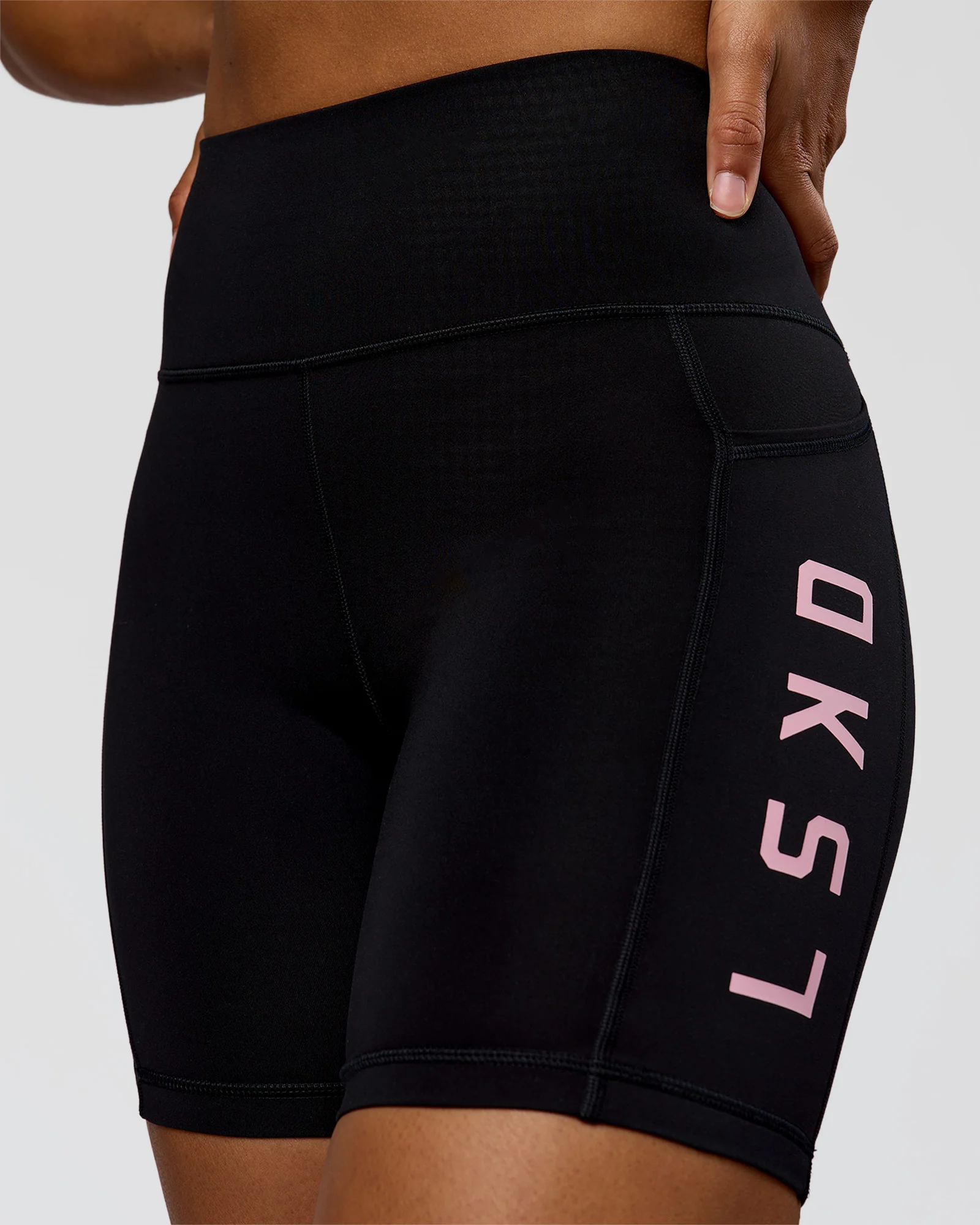 Rep Ultra High-Rise 6" Short Pockets - Black-Marshmallow