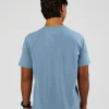 Base FLXCotton Tee Regular Fit -8cm  - Elemental Blue Washed