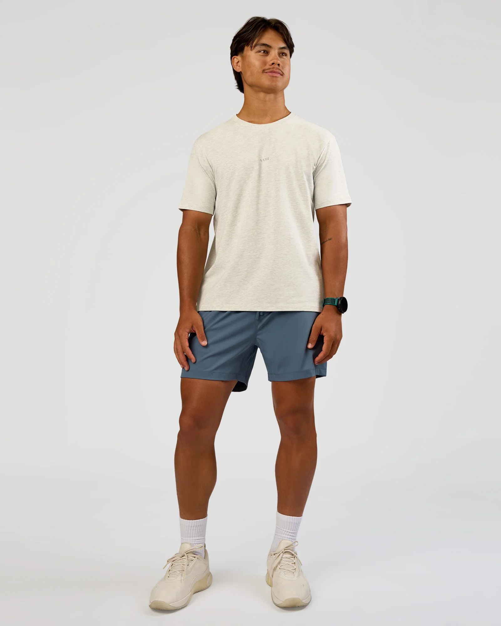 8815-base-heavyweight-flxcotton-tee-regular-fit-8cm-silver-marl-2.webp Base Heavyweight FLXCotton Tee Regular Fit -8cm - Silver Marl