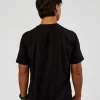 Base Heavyweight FLXCotton Tee Regular Fit -8cm - Black
