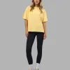 Go-To FLXCotton Oversized Tee - Lemon-White