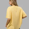 Go-To FLXCotton Oversized Tee - Lemon-White