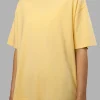 Go-To FLXCotton Oversized Tee - Lemon-White