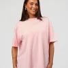 Go-To Script FLXCotton Oversized Tee - Marshmallow-White