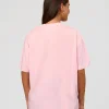 Go-To Script FLXCotton Oversized Tee - Marshmallow-White
