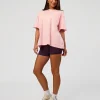 Go-To Script FLXCotton Oversized Tee - Marshmallow-White