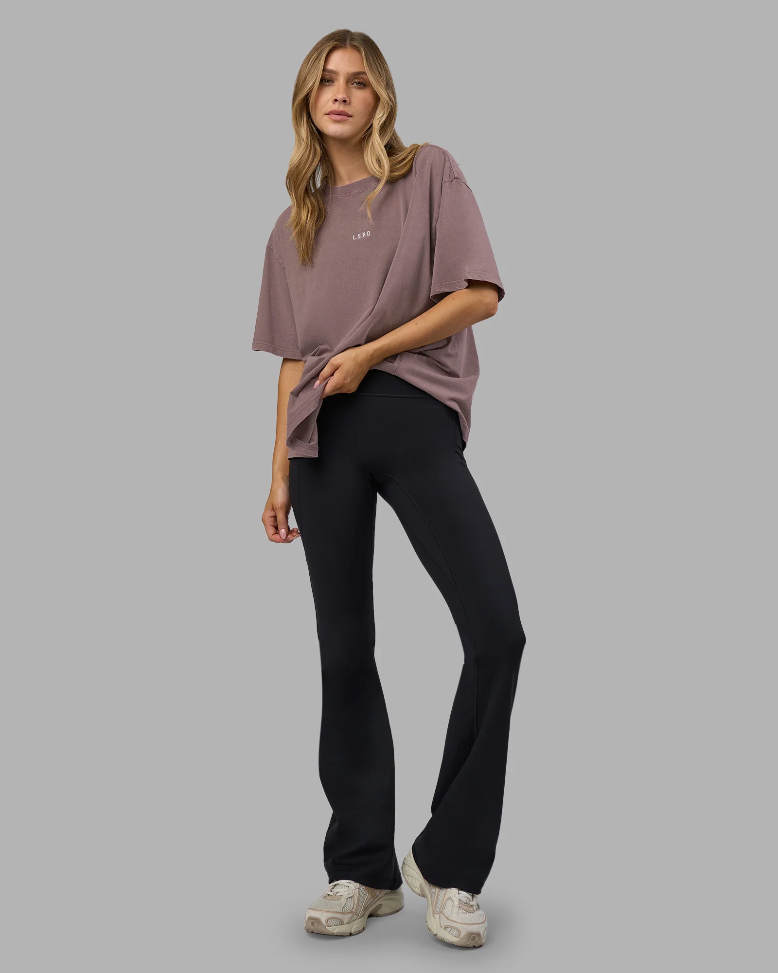 Go-To FLXCotton Oversized Tee - Peppercorn Washed