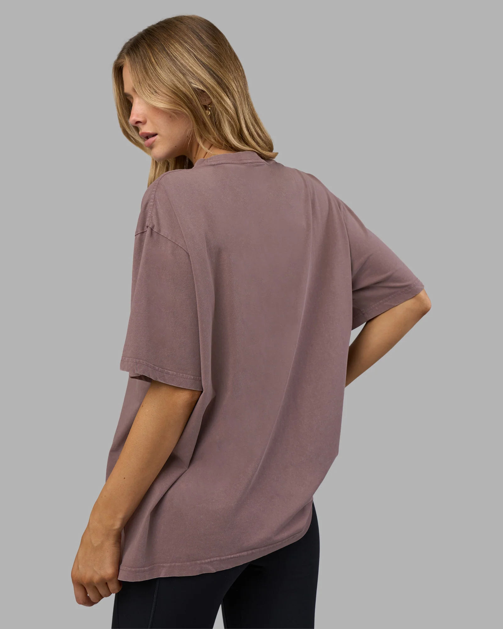 Go-To FLXCotton Oversized Tee - Peppercorn Washed