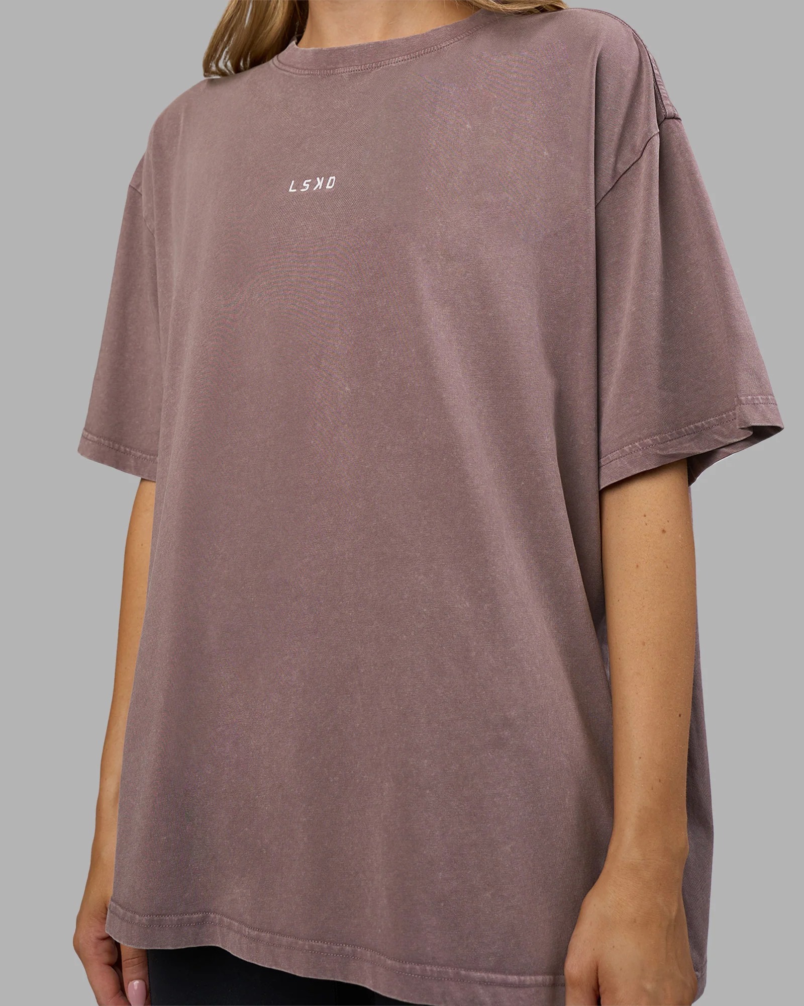 Go-To FLXCotton Oversized Tee - Peppercorn Washed