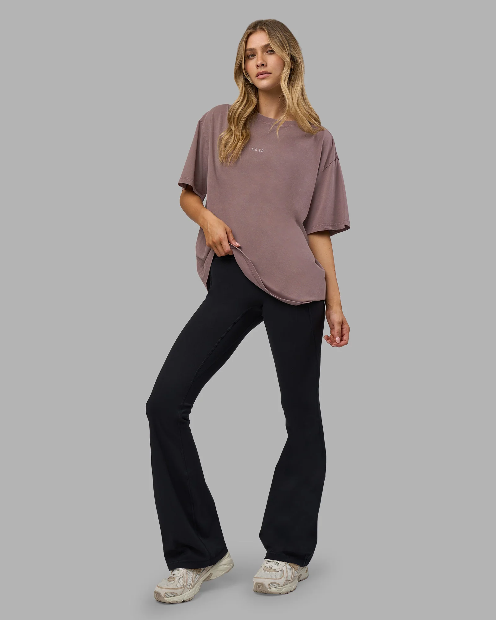 Go-To FLXCotton Oversized Tee - Peppercorn Washed