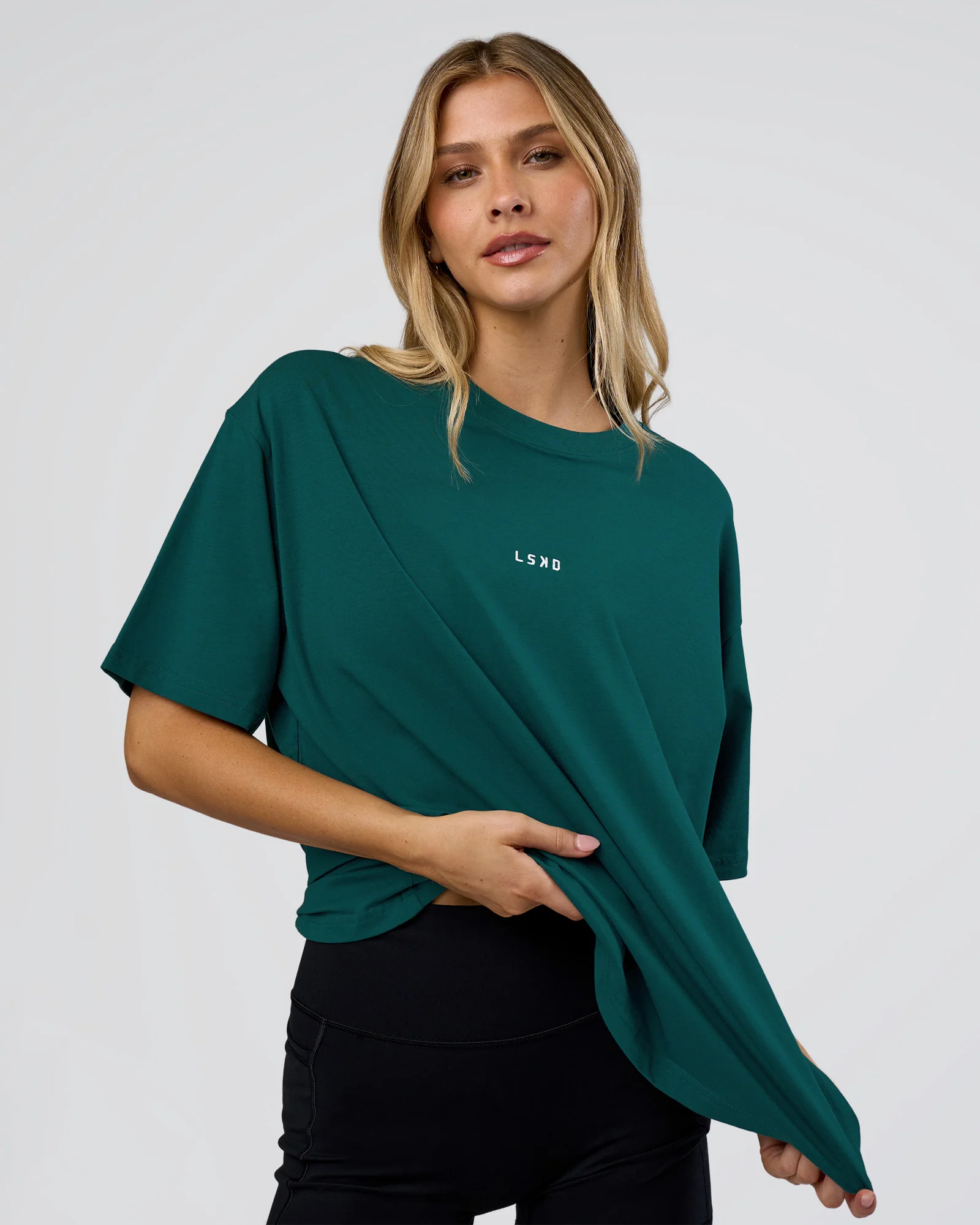 8931-transformative-teal-white-2xs-transformative-teal-white-2xs-variation-1.webp Go-To FLXCotton Oversized Tee - Transformative Teal-White