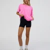Go-To FLXCotton Oversized Tee - Ultra Fuchsia Washed