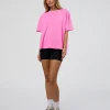 Go-To FLXCotton Oversized Tee - Ultra Fuchsia Washed