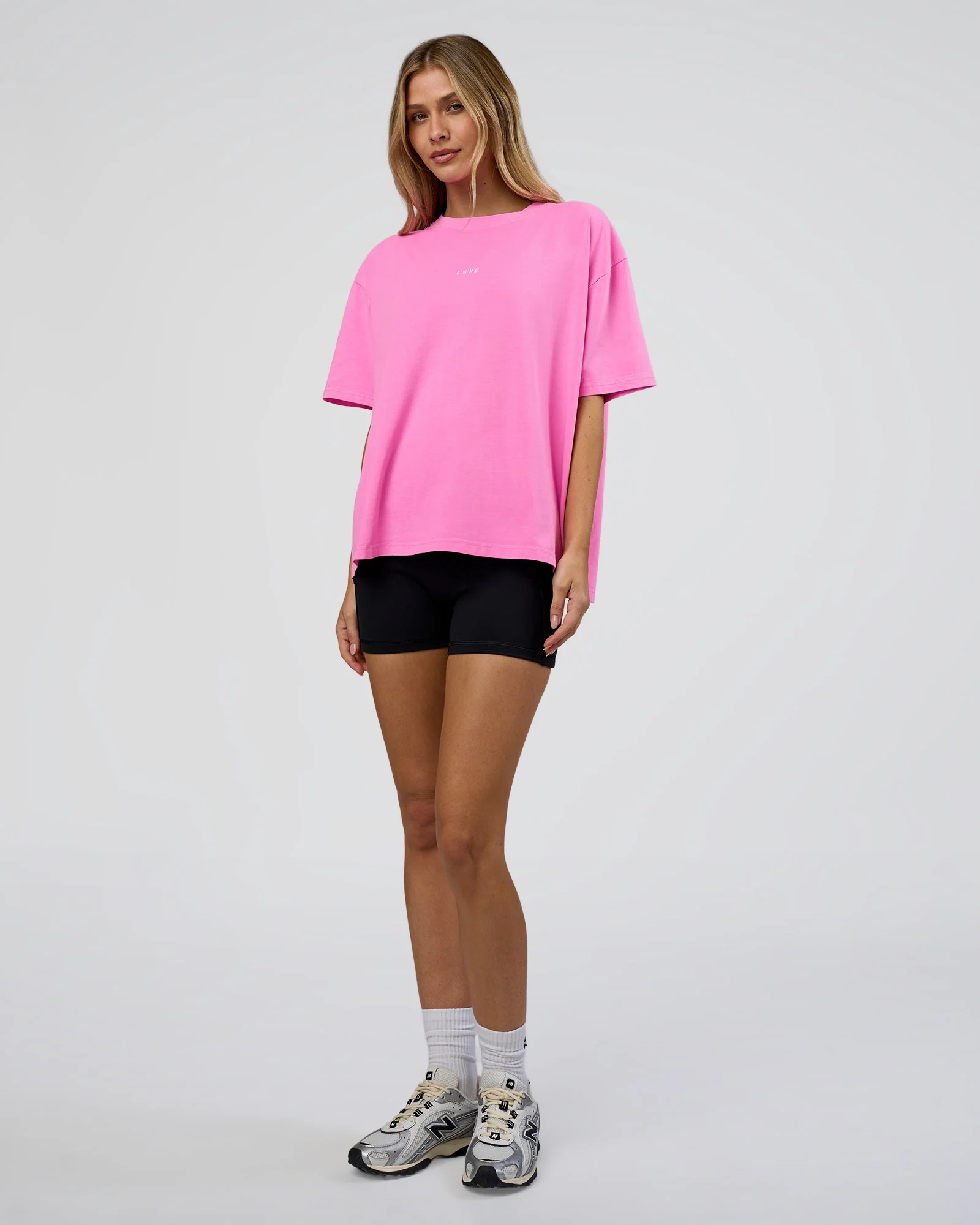 Go-To FLXCotton Oversized Tee - Ultra Fuchsia Washed