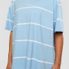 Go-To Stripe FLXCotton Oversized Tee - Open Air-White
