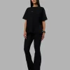 Go-To Heavyweight FLXCotton Oversized Tee - Black