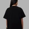 Go-To Heavyweight FLXCotton Oversized Tee - Black