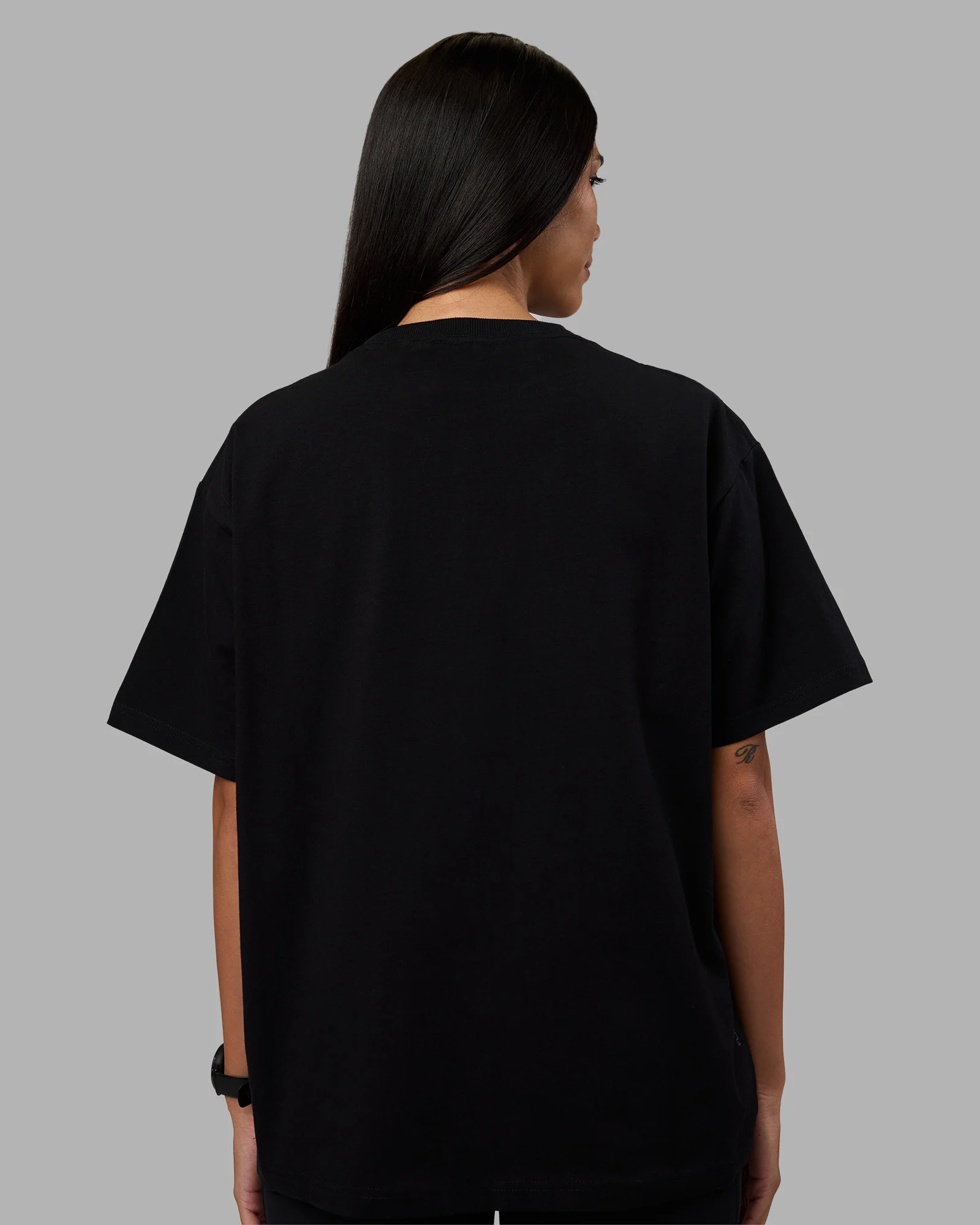 Go-To Heavyweight FLXCotton Oversized Tee - Black