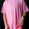 Go-To FLXCotton Oversized Tee - Sugar Plum Washed