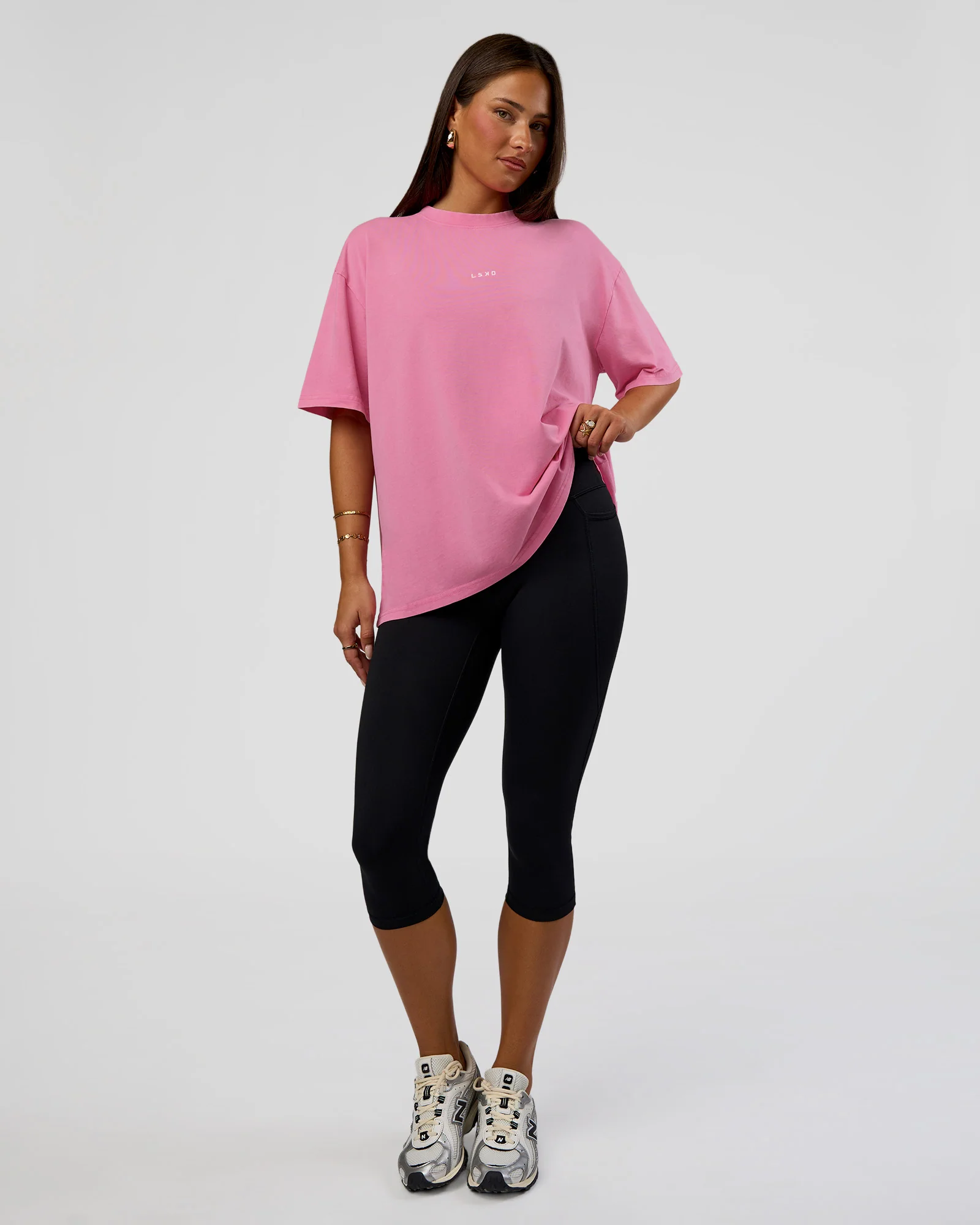 Go-To FLXCotton Oversized Tee - Sugar Plum Washed