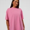 Go-To FLXCotton Oversized Tee - Sugar Plum Washed