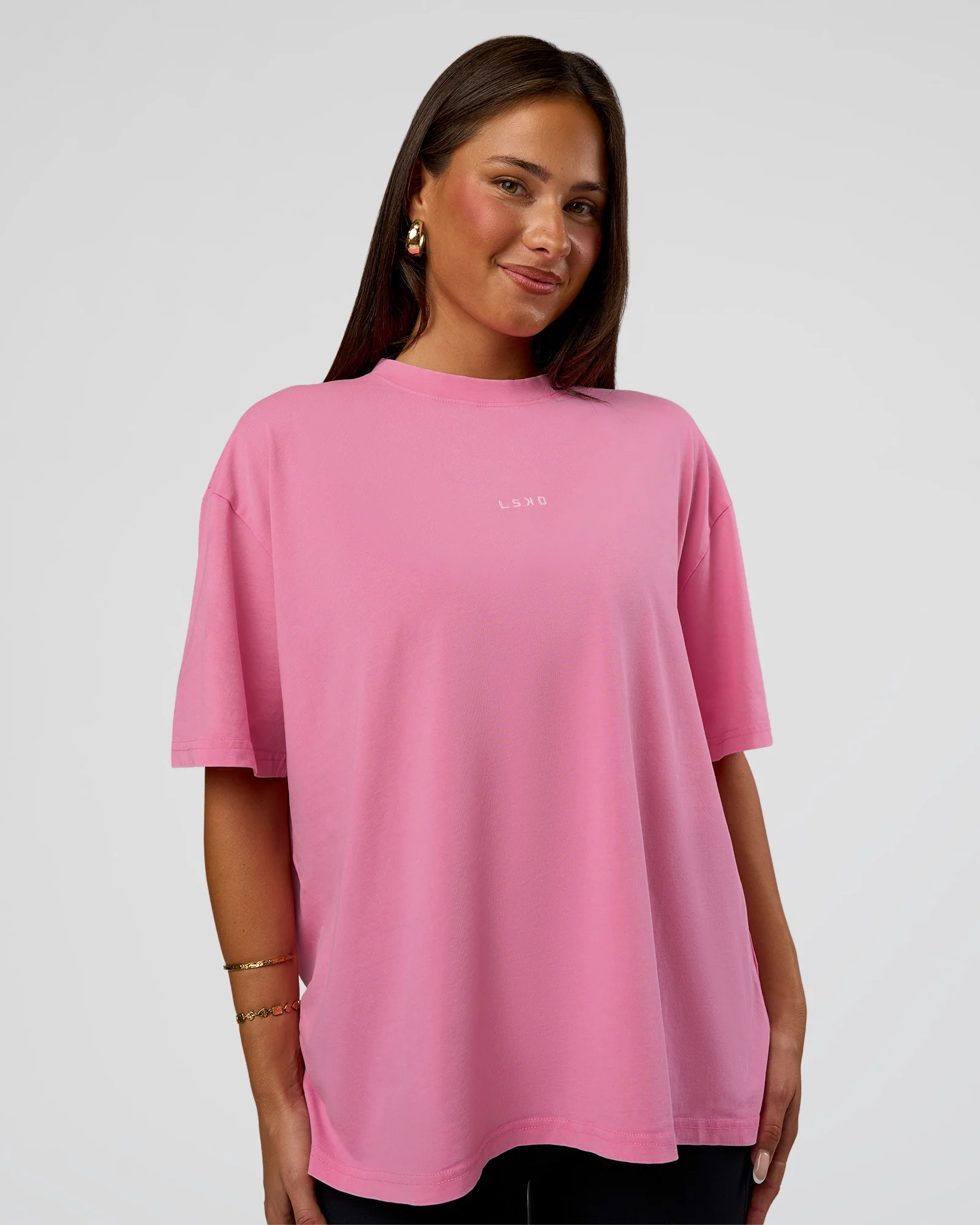 Go-To FLXCotton Oversized Tee - Sugar Plum Washed
