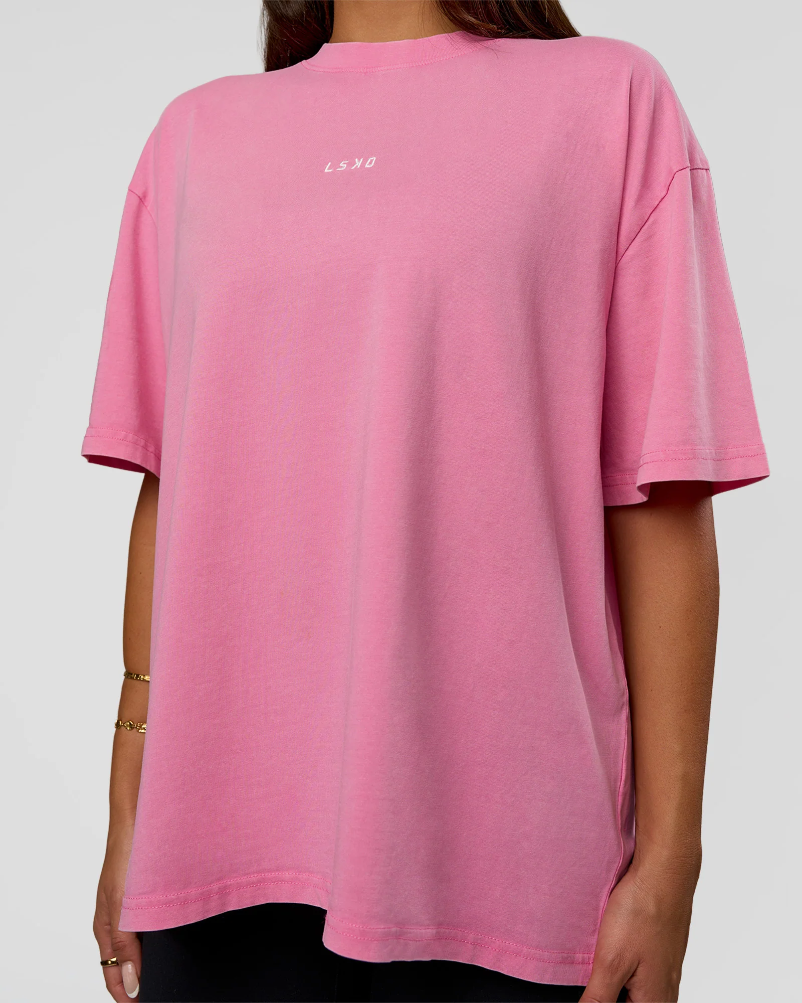 Go-To FLXCotton Oversized Tee - Sugar Plum Washed