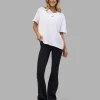 9074-go-to-v-neck-flxcotton-oversized-tee-white-black-4.webp Go-To V-Neck FLXCotton Oversized Tee - White-Black
