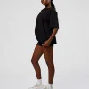 Go-To Run Club FLXCotton Oversized Tee - Black-Marshmallow