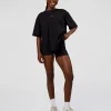Go-To Run Club FLXCotton Oversized Tee - Black-Marshmallow