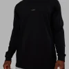9309-base-flxcotton-long-sleeve-tee-black-5.webp Base FLXCotton Long Sleeve Tee - Black