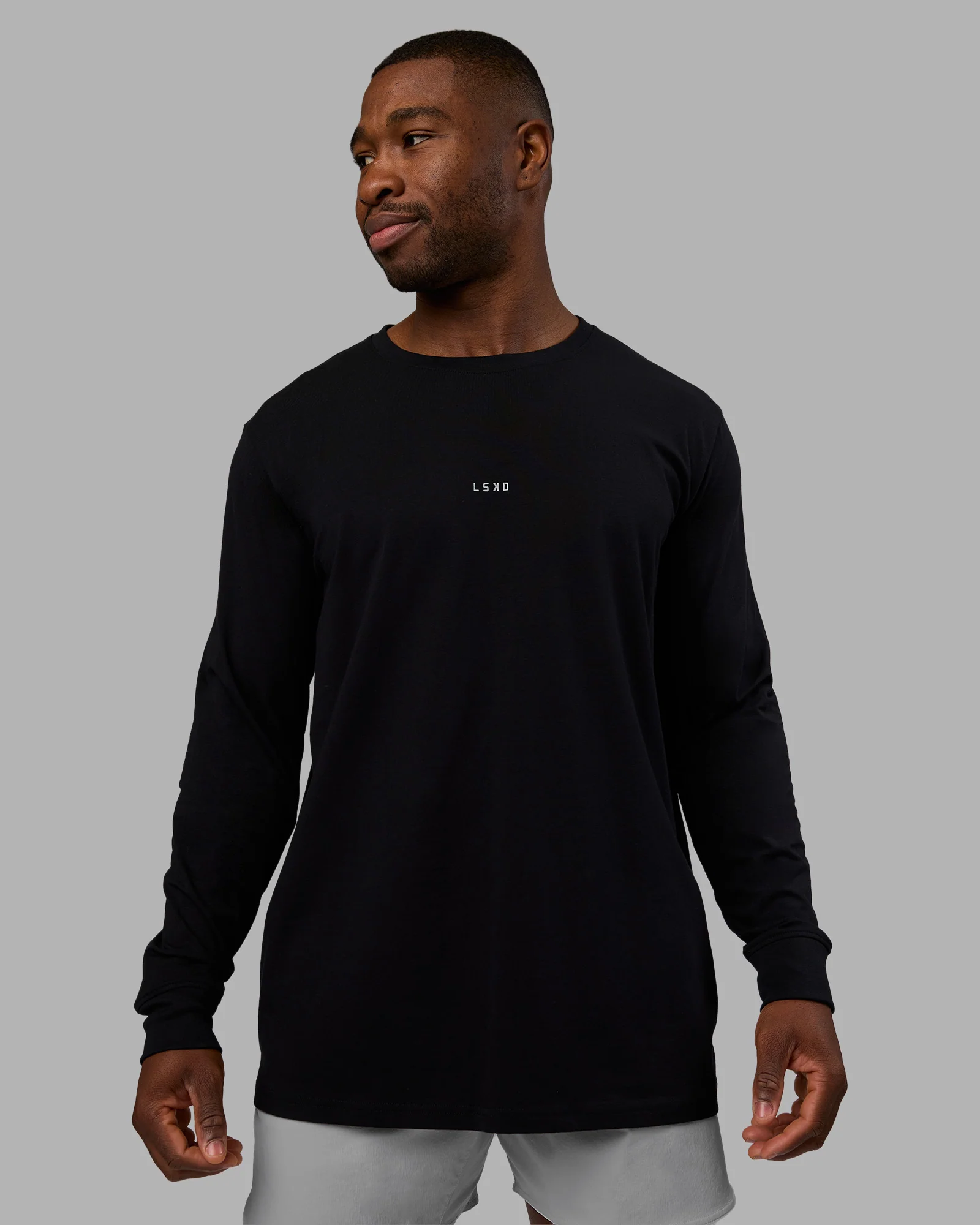 9310-black-xs-black-xs-variation-1.webp Base FLXCotton Long Sleeve Tee - Black