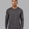 9317-base-flxcotton-long-sleeve-tee-dark-storm-1.webp Base FLXCotton Long Sleeve Tee - Dark Storm