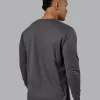 9317-base-flxcotton-long-sleeve-tee-dark-storm-3.webp Base FLXCotton Long Sleeve Tee - Dark Storm