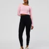 Rep Ultra High-Rise 7/8 Legging Pockets - Black-Marshmallow
