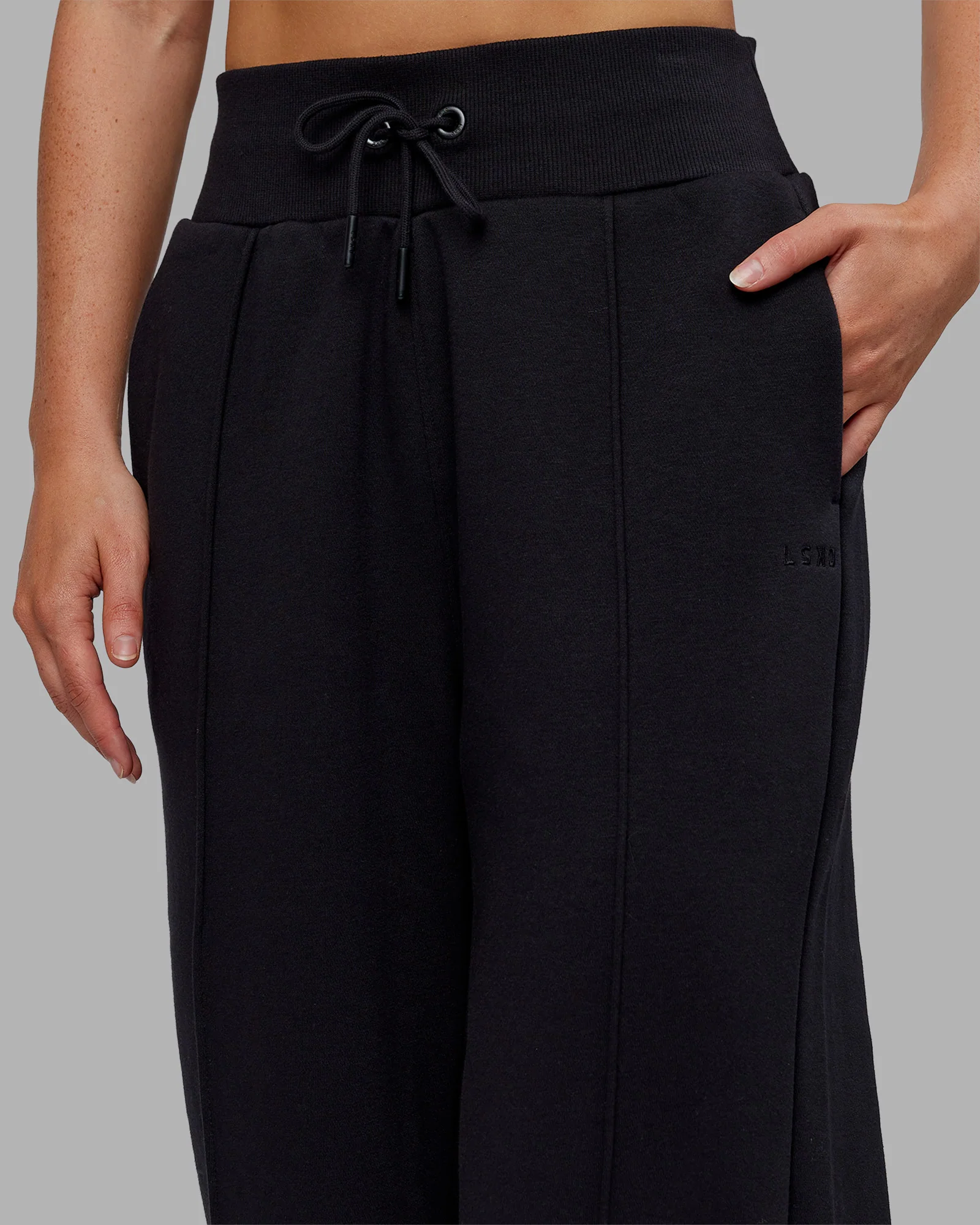 MVP Wide Leg Track Pant - Black