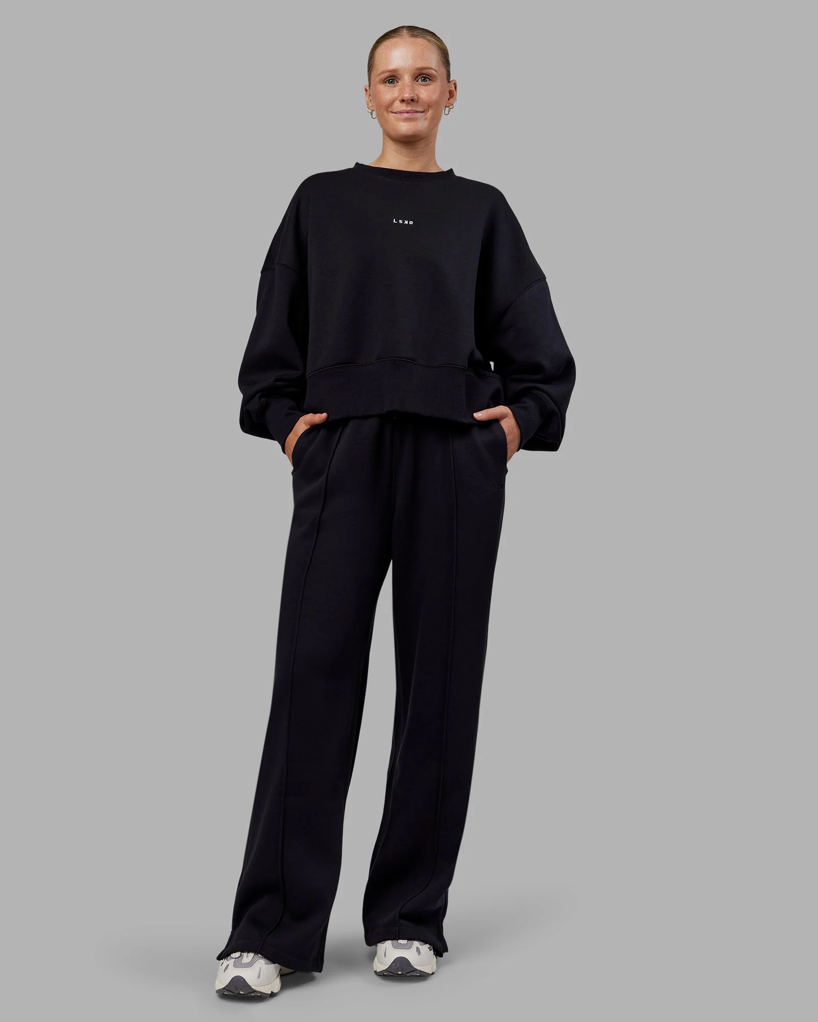 MVP Wide Leg Track Pant - Black