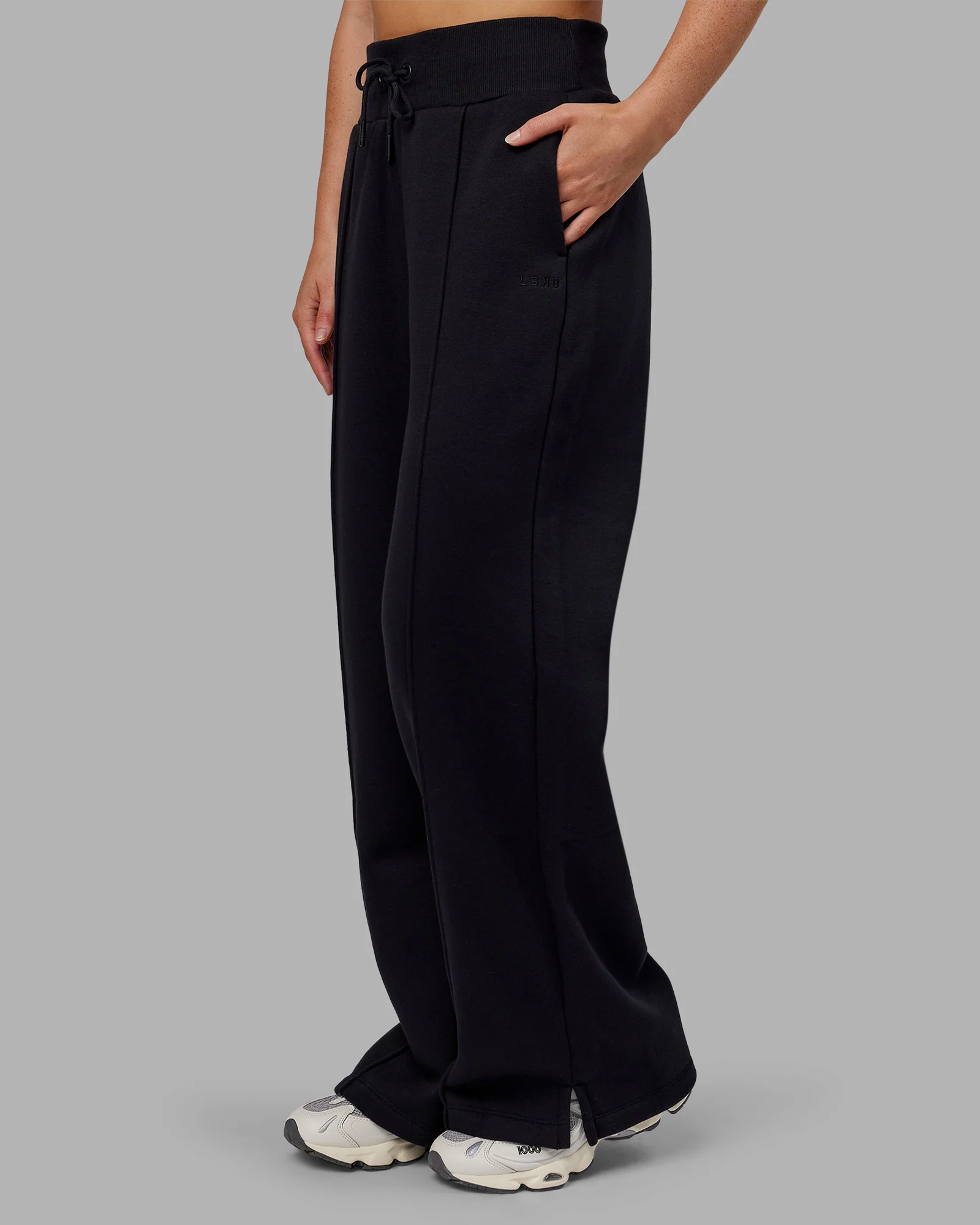 MVP Wide Leg Track Pant - Black