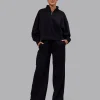MVP 1/2 Zip Oversized Sweater - Black