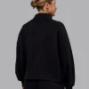 MVP 1/2 Zip Oversized Sweater - Black