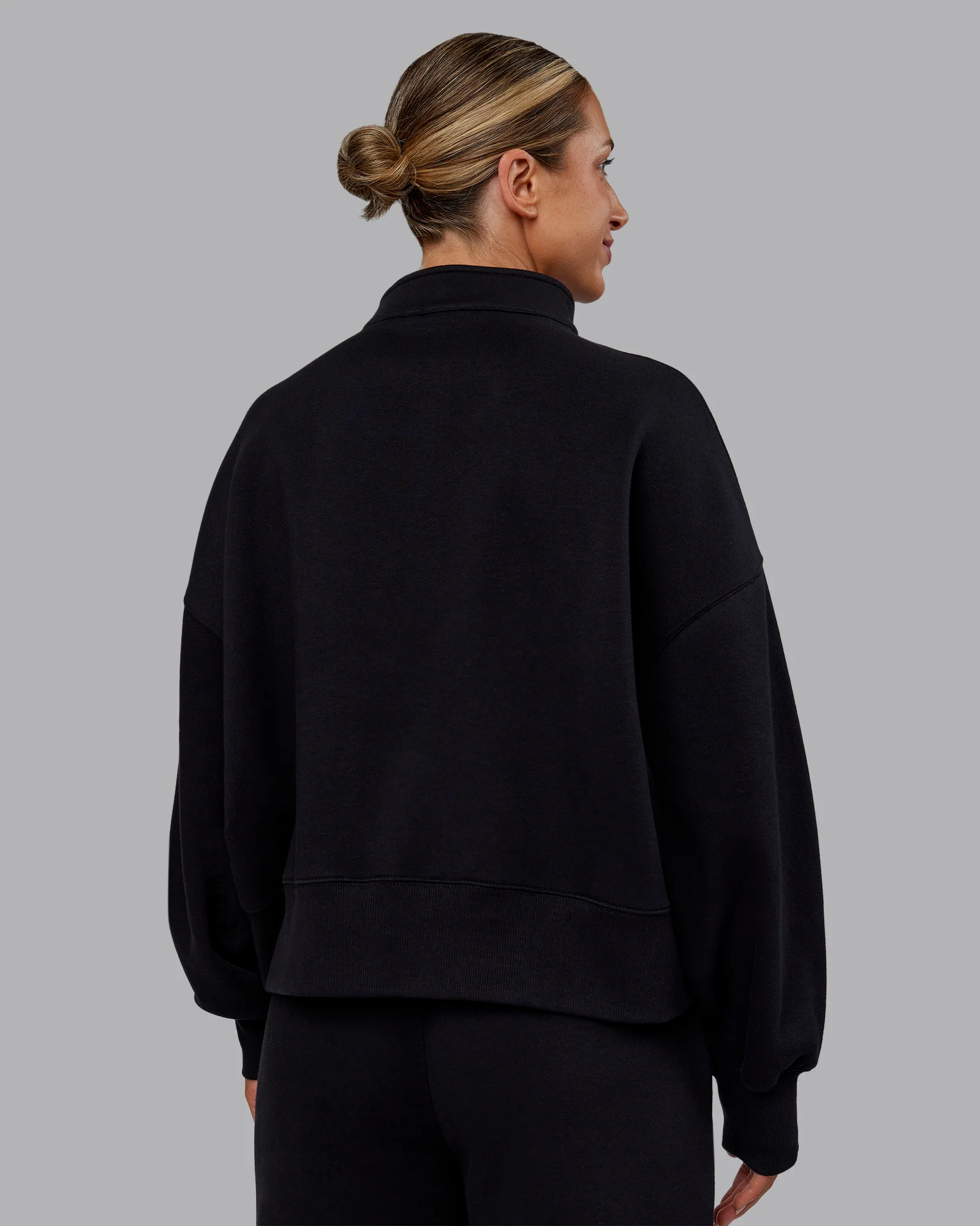 MVP 1/2 Zip Oversized Sweater - Black