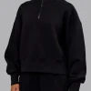 MVP 1/2 Zip Oversized Sweater - Black